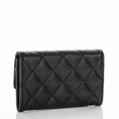 Chanel Caviar Quilted Flap Card Holder Black 3 of 8