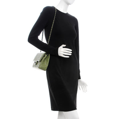 Chanel Lambskin Quilted Medium Double Flap Green 2 of 12