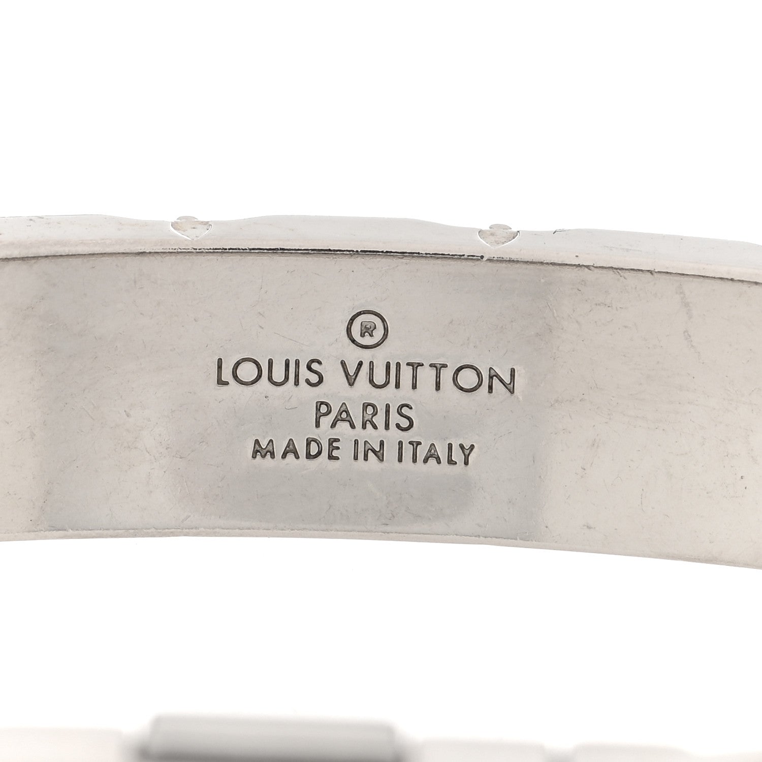 Louis Vuitton Zamac Palladium Monogram Chain Bracelet Silver 4 of 5