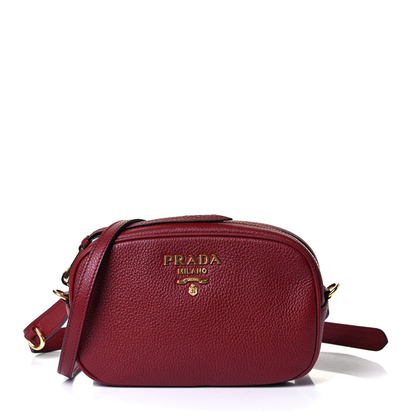 Vitello Daino Logo Belt Bag Rubino