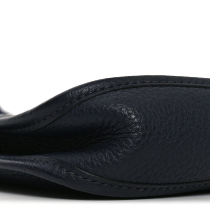 Hermes Taurillon Clemence Evelyne TPM  Bleu Nuit Bleu Indigo 9 of 10