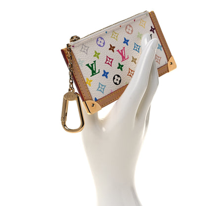 Louis Vuitton Monogram Multicolor Key Pouch White 2 of 6