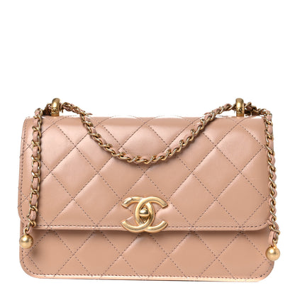 Chanel Calfskin Quilted Perfect Fit Flap Beige 1 of 10
