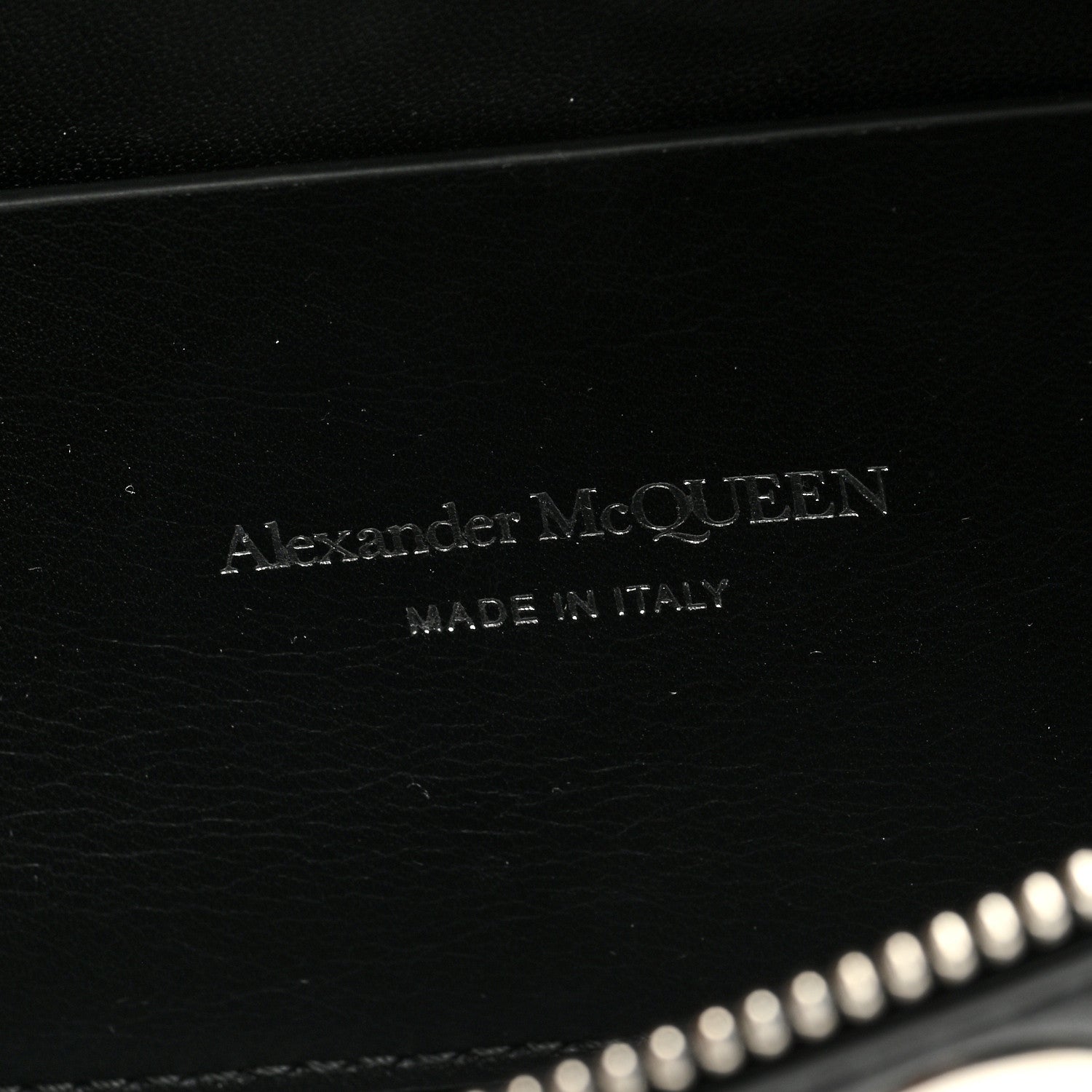 Alexander McQueen Calfskin Biker Embellished Belt Bag Black 6 of 9