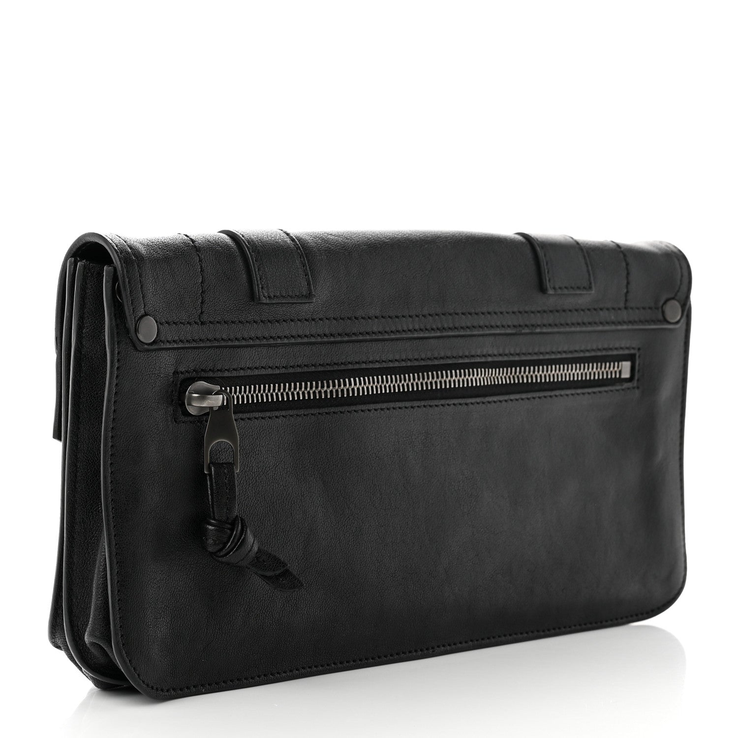 Proenza Schouler Lambskin PS1 Pochette Clutch Black 3 of 6
