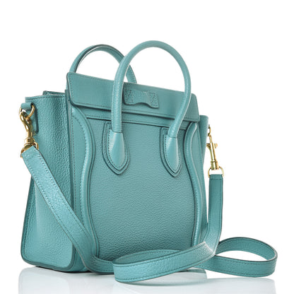 Celine Goatskin Nano Luggage Antarctic 3 of 12