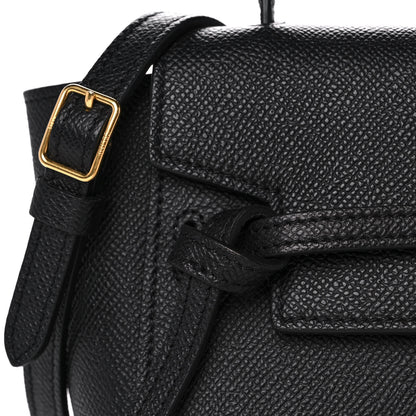 Celine Grained Calfskin Pico Belt Bag Black 7 of 10