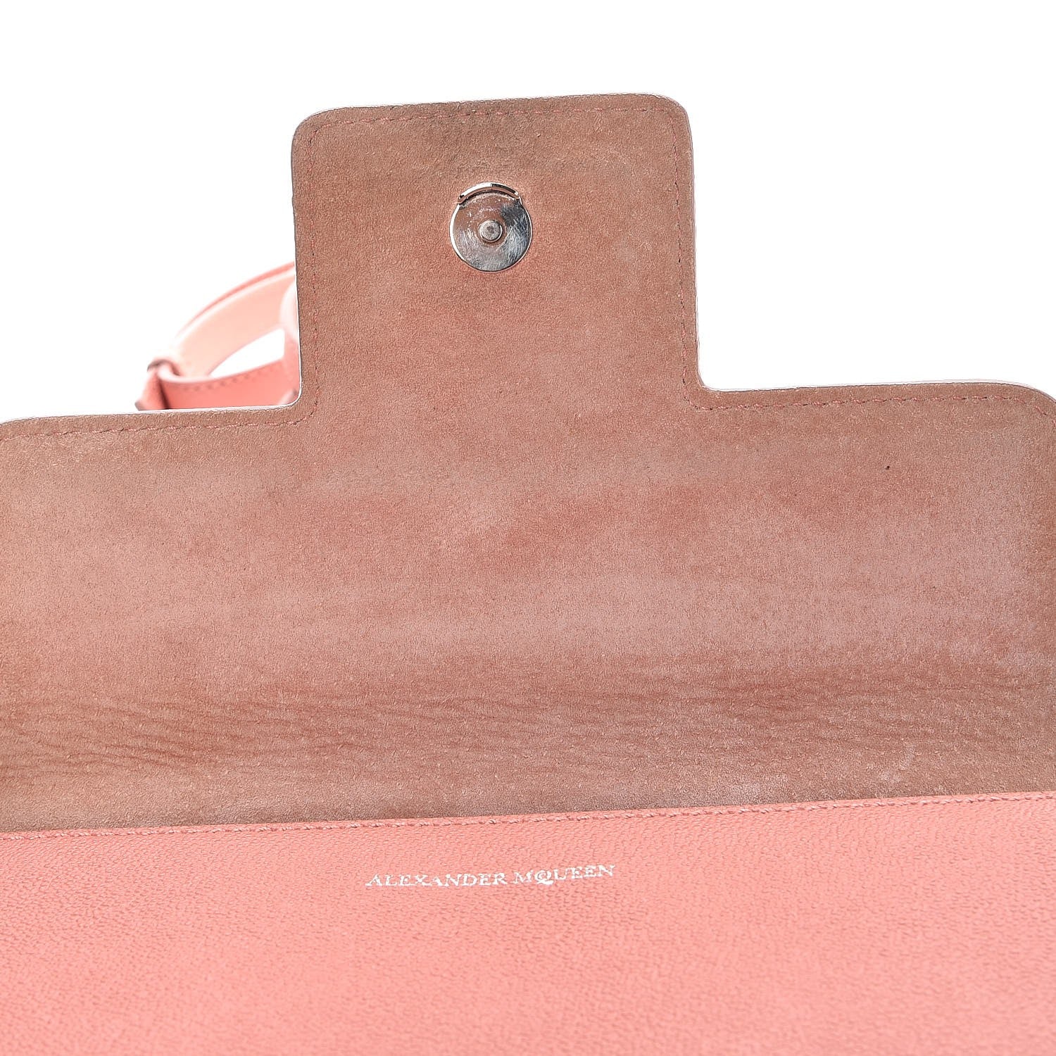Alexander McQueen Calfskin Small Insignia Flap Pink 7 of 8