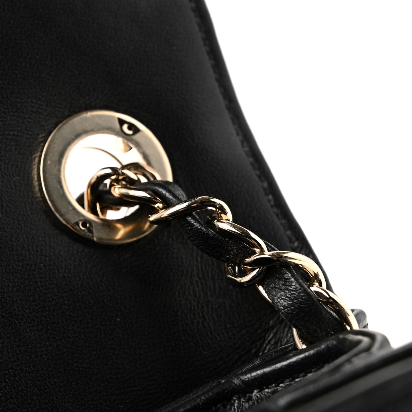 Lambskin Quilted Small Trendy CC Dual Handle Flap Bag Black