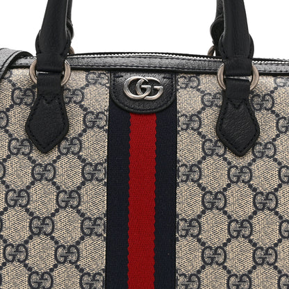 Gucci GG Supreme Monogram Web Small Ophidia Top Handle Bag Beige Blue 9 of 11