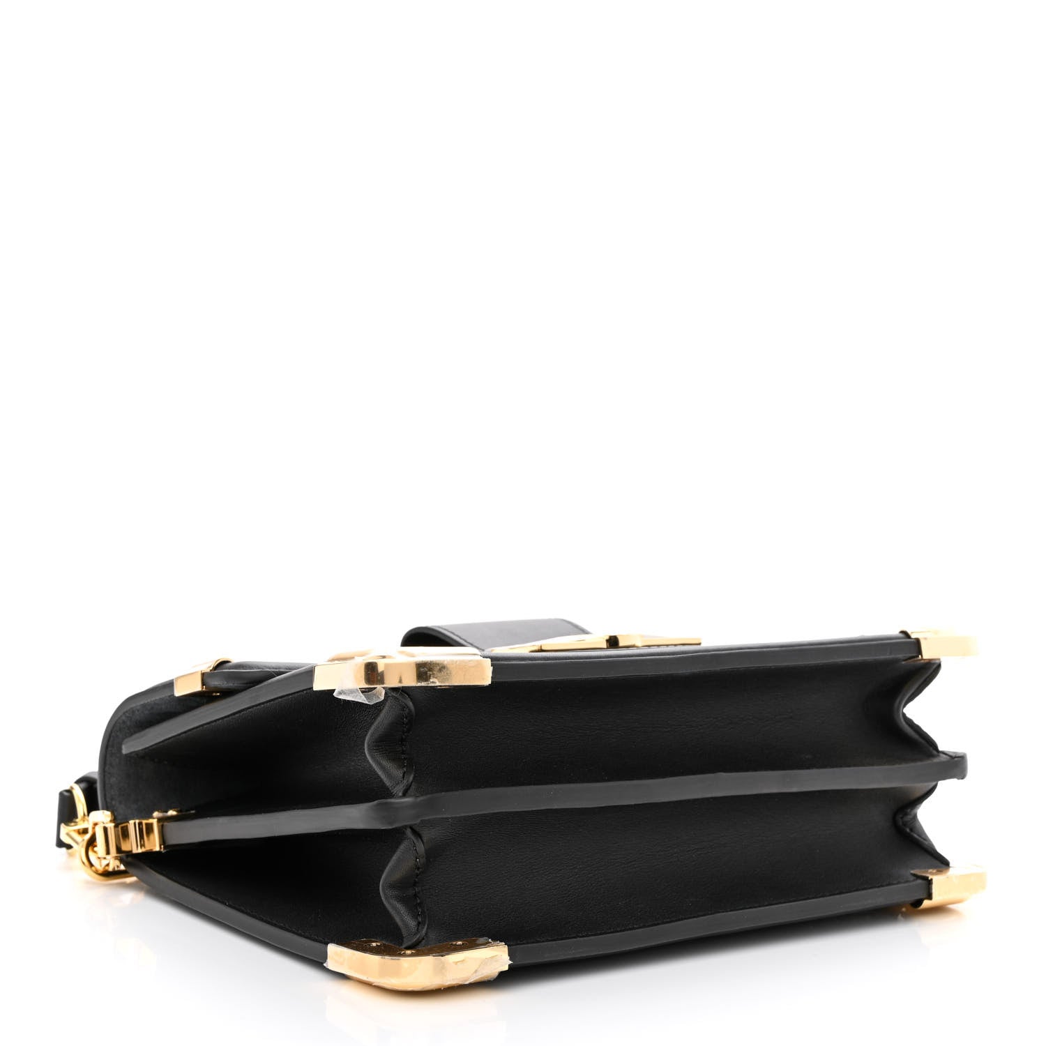 Louis Vuitton Calfskin Nanogram Embossed Dauphine MM Black 4 of 9