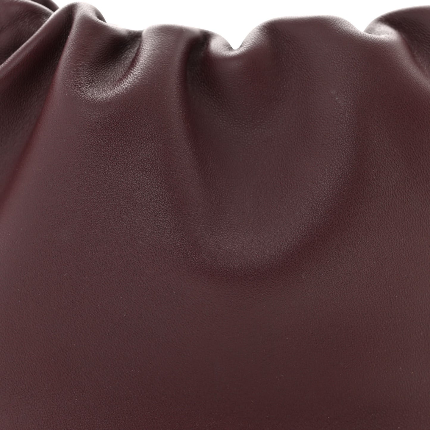 Mellow Nappa Donut Chain Mini Flamenco Knot Clutch Dark Burgundy