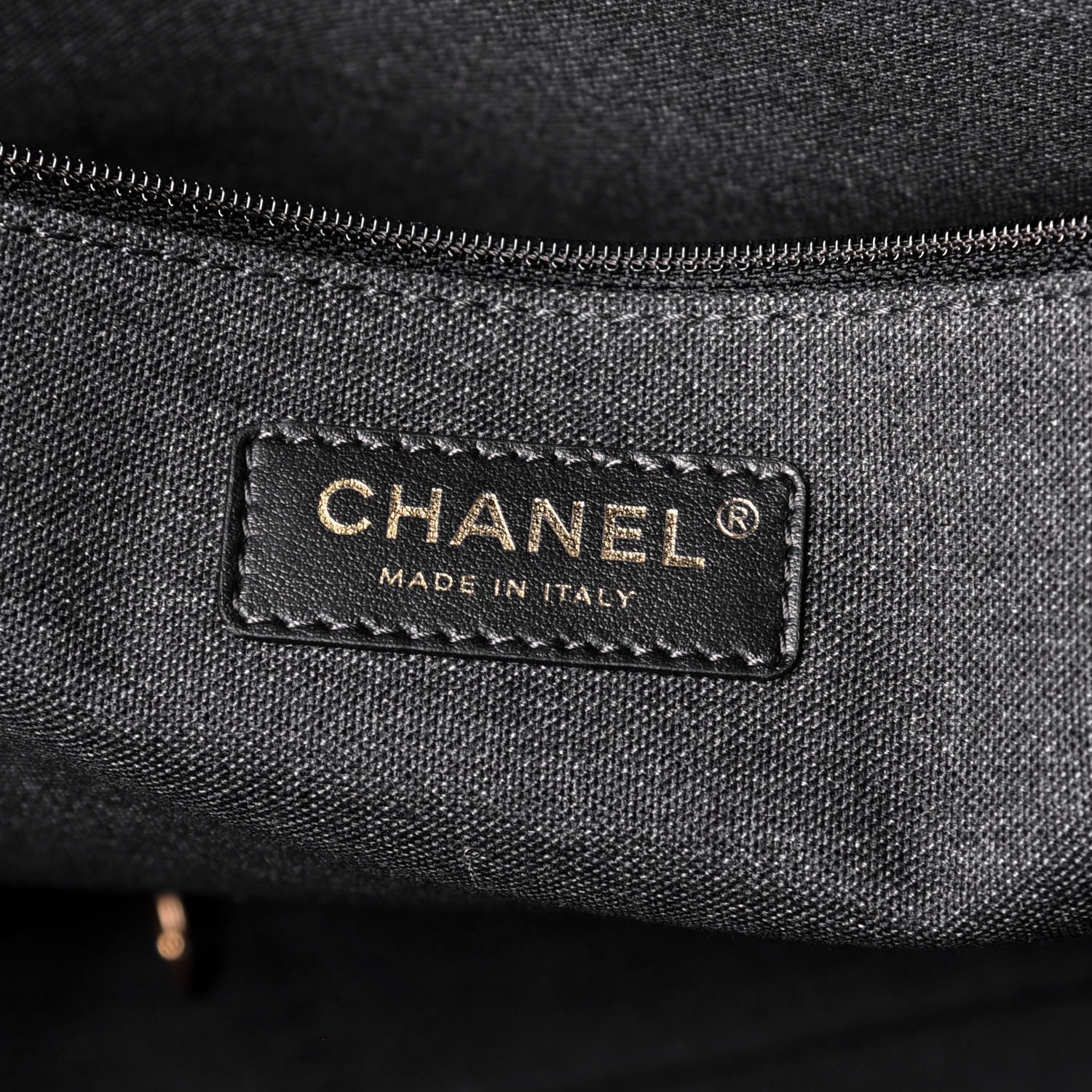 Chanel Calfskin Medium Deauville Tote Black 7 of 10