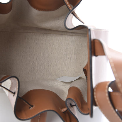 Loewe Calfskin Canvas Medium Hammock Shoulder Bag Natural Tan 5 of 10