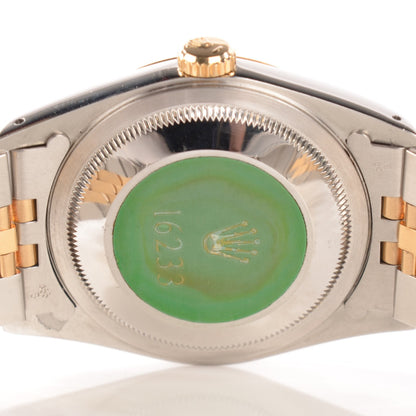 Rolex Stainless Steel 18K Yellow Gold 36mm Oyster Perpetual Datejust Watch Champagne 16233 6 of 10