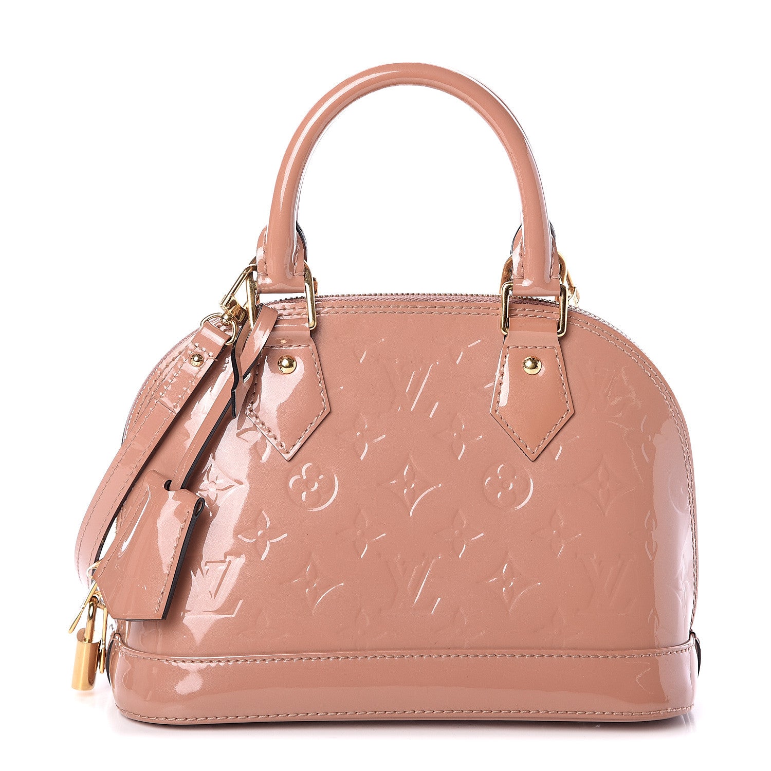 Louis Vuitton Vernis Alma BB Rose Velours 1 of 8