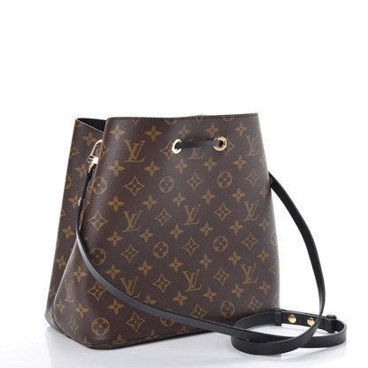 Louis Vuitton Monogram Neonoe MM Black 3 of 8