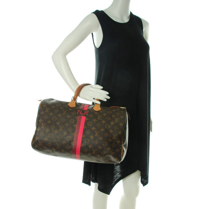 Louis Vuitton Monogram My LV Heritage Speedy 40 Bordeaux Fuchsia 2 of 10