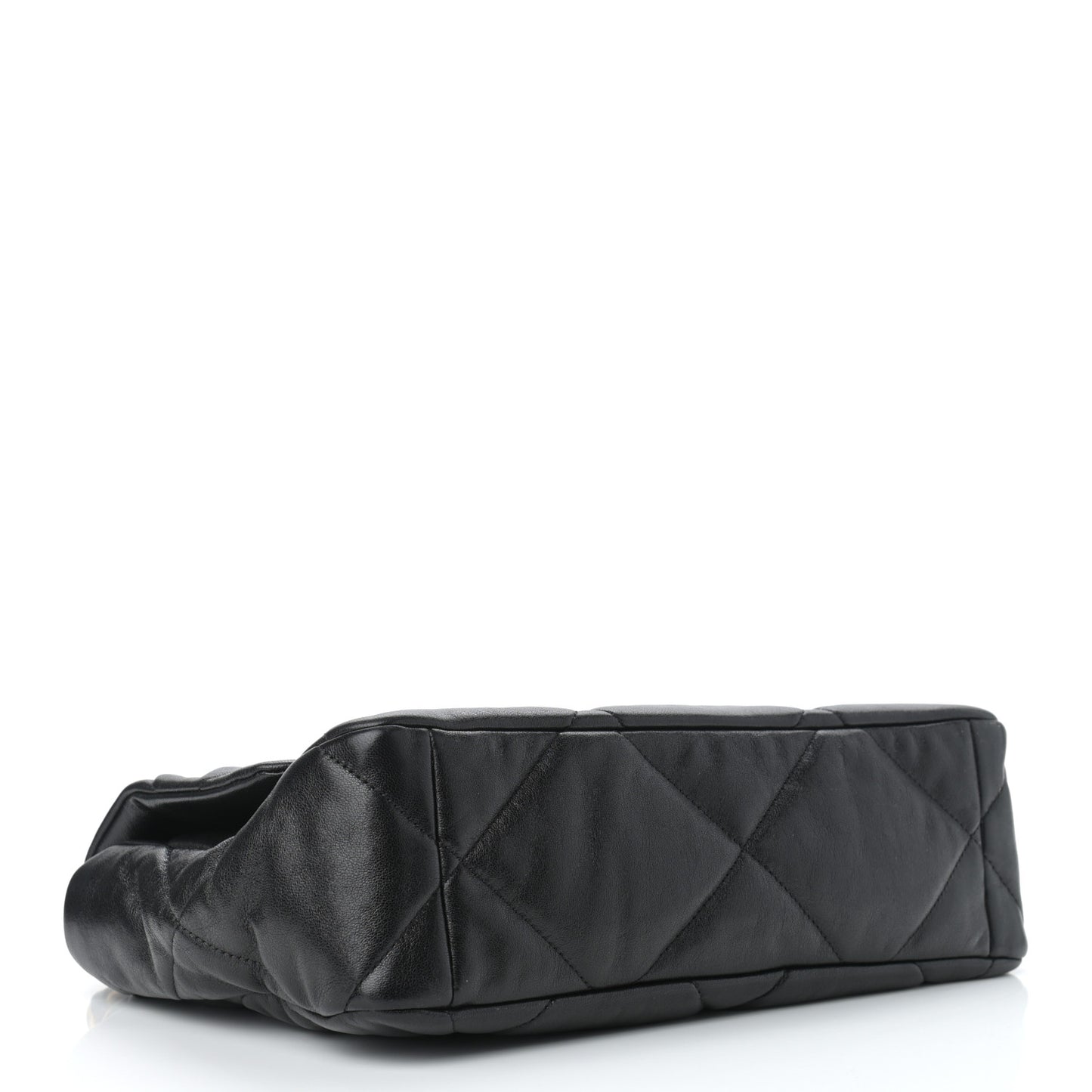 Lambskin Quilted Large Chanel 19 Flap Black