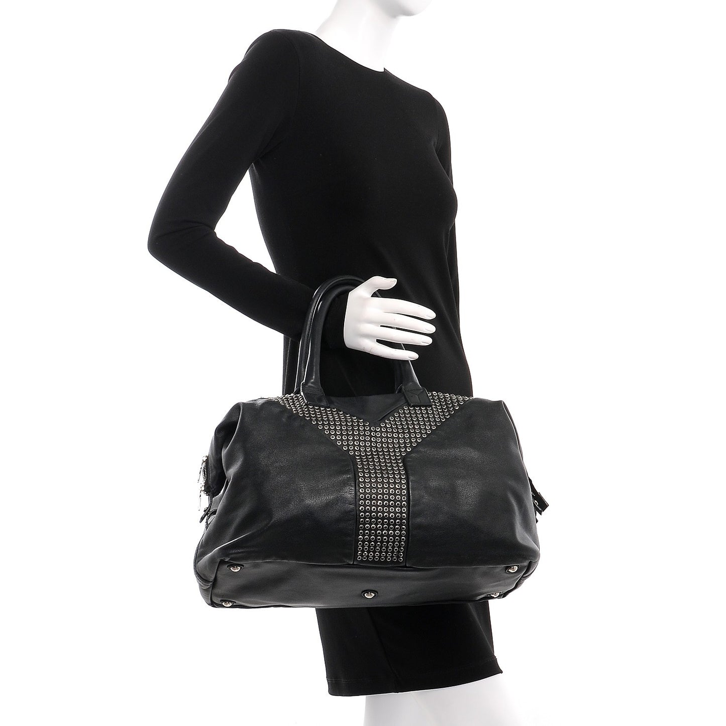Chevre Large Rock Stud Easy Y Black