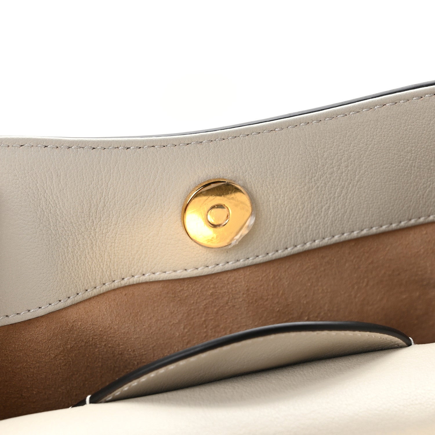 Gucci Wonka Grain Calfskin Small Diana Tote Bag Mystic White Orange Fluo 11 of 12