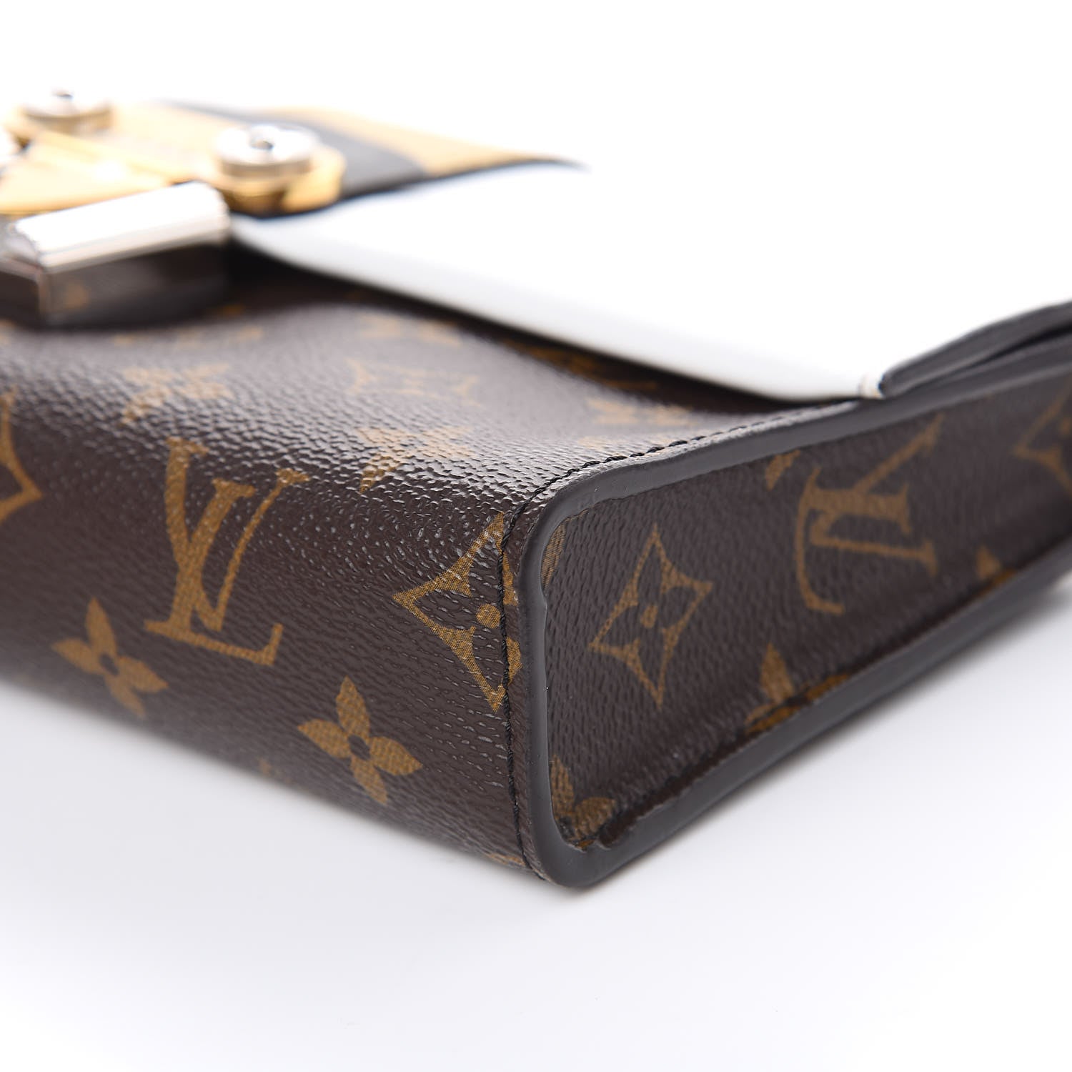 Louis Vuitton Calfskin Monogram Column Clutch 8 of 10