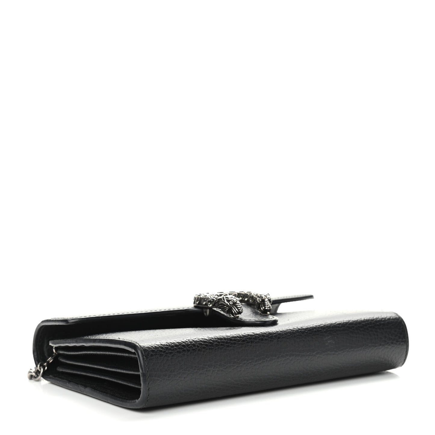 Calfskin Mini Dionysus Chain Wallet Black