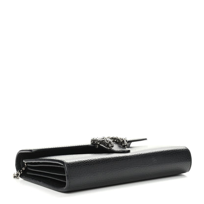 Gucci Calfskin Mini Dionysus Chain Wallet Black 3 of 13