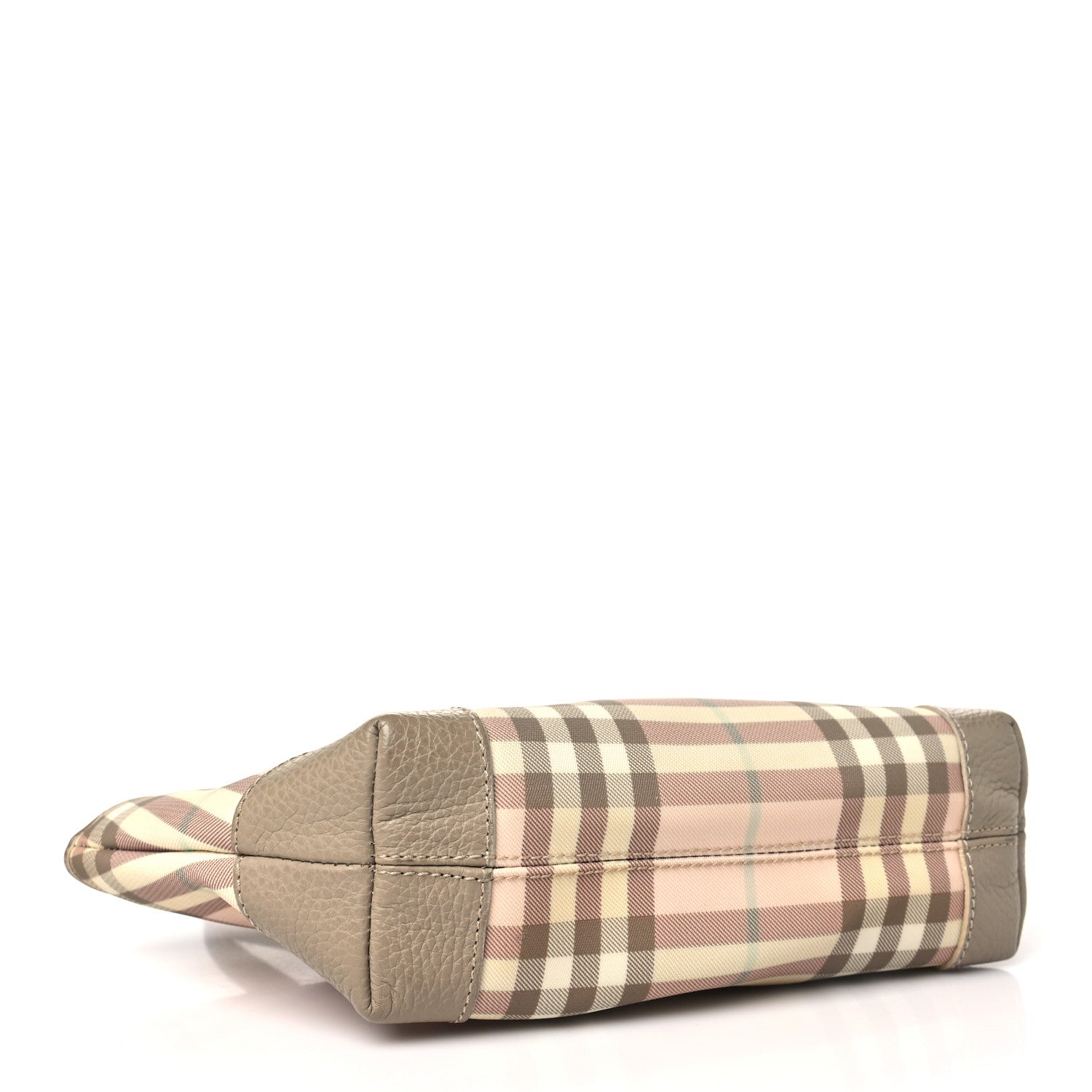 Burberry Candy Check Small Tote Pink Beige 4 of 15