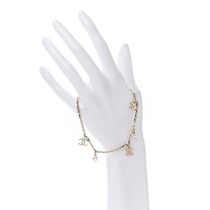 Chanel Pearl CC Chain Anklet Gold 2 of 4