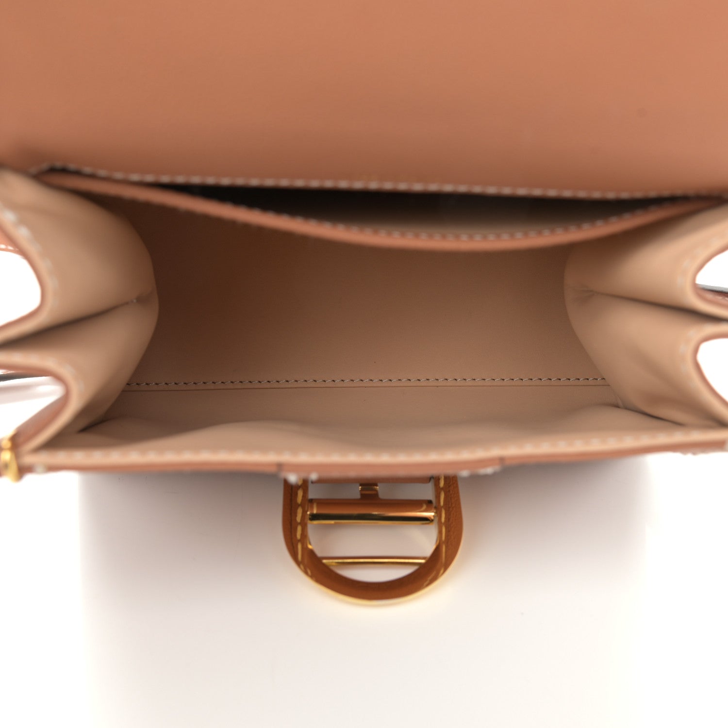 Delvaux Grained Rodeo Calfskin Surpique Mini Brillant Satchel Vegetal Ivory 5 of 10