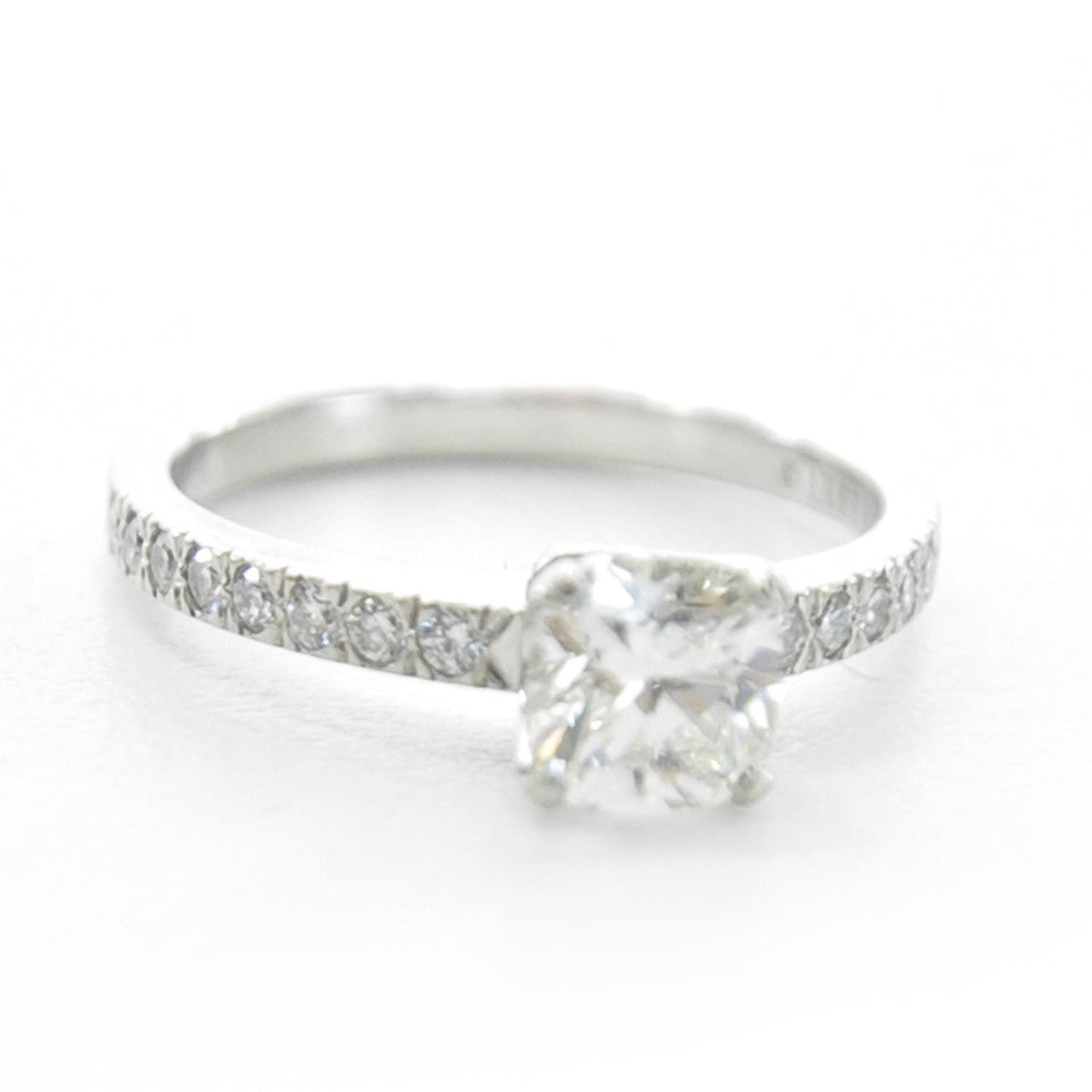 Platinum .70 Carat Diamond Engagement Ring 5.5