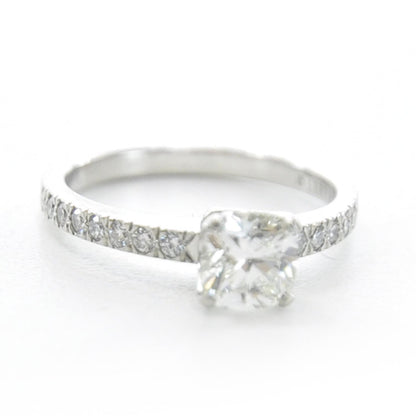Tiffany Platinum .70 Carat Diamond Engagement Ring 5.5 5 of 9