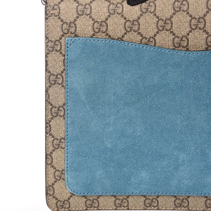 Gucci GG Supreme Monogram Angry Cat Embroidered Medium Dionysus Shoulder Bag Beige Ultramarine 13 of 14