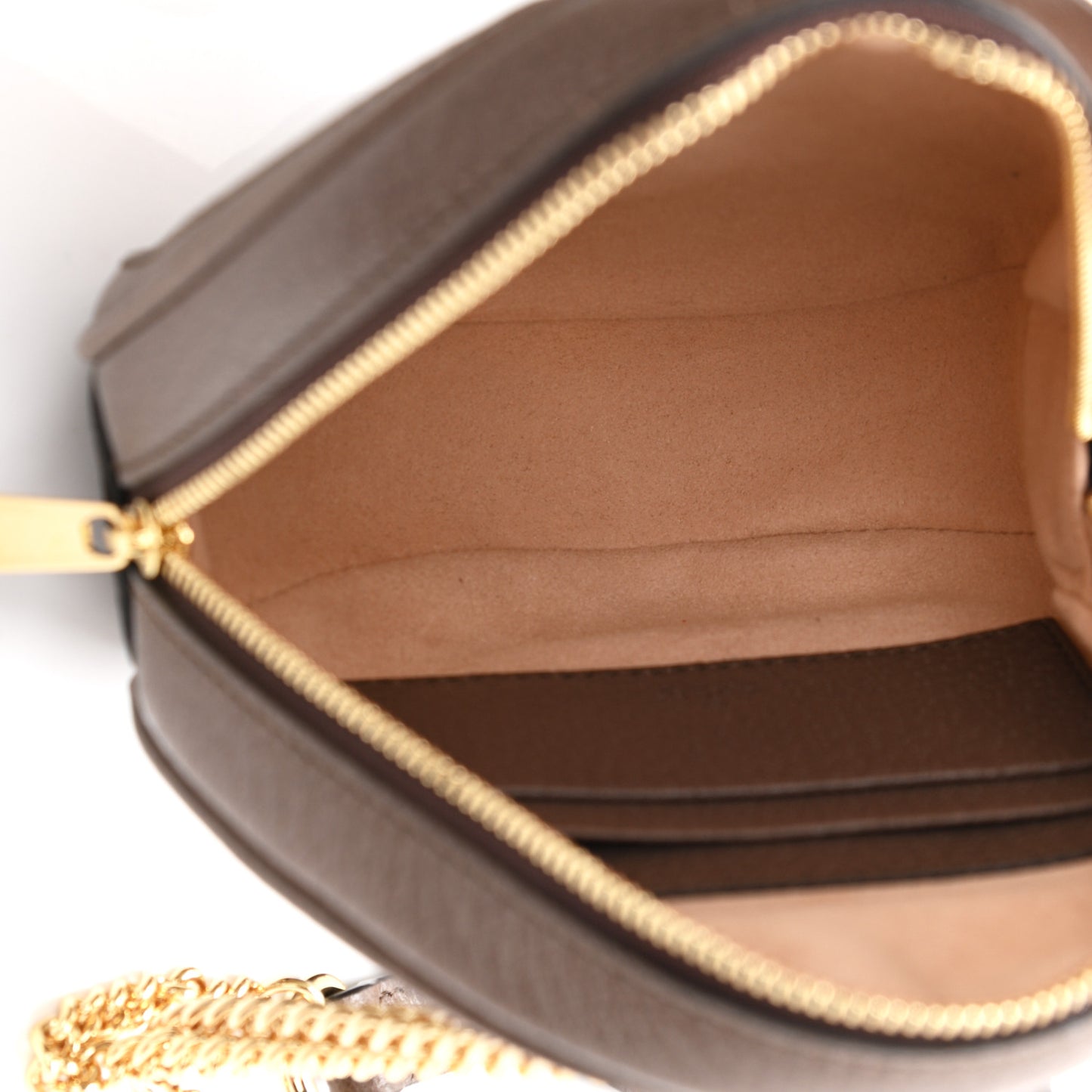 GG Supreme Monogram Web Mini Ophidia Round Backpack Brown