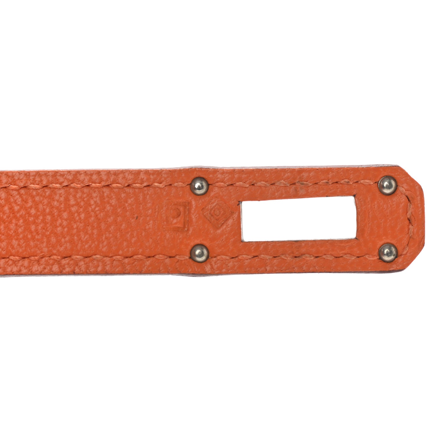 Hermes Chevre Mysore Kelly Longue Wallet Orange 8 of 8