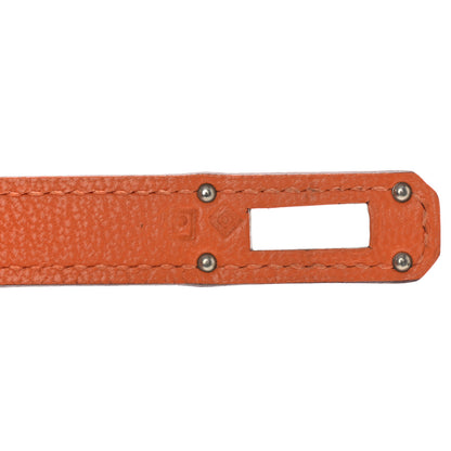 Hermes Chevre Mysore Kelly Longue Wallet Orange 8 of 8