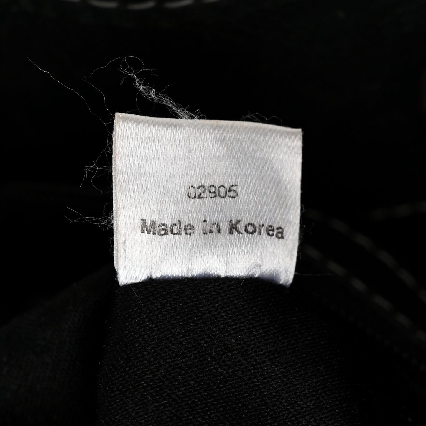 Visetos Drawstring Bucket Bag Black