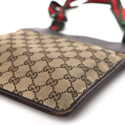 Gucci GG Monogram Web Messenger Crossbody Bag Dark Brown 9 of 9