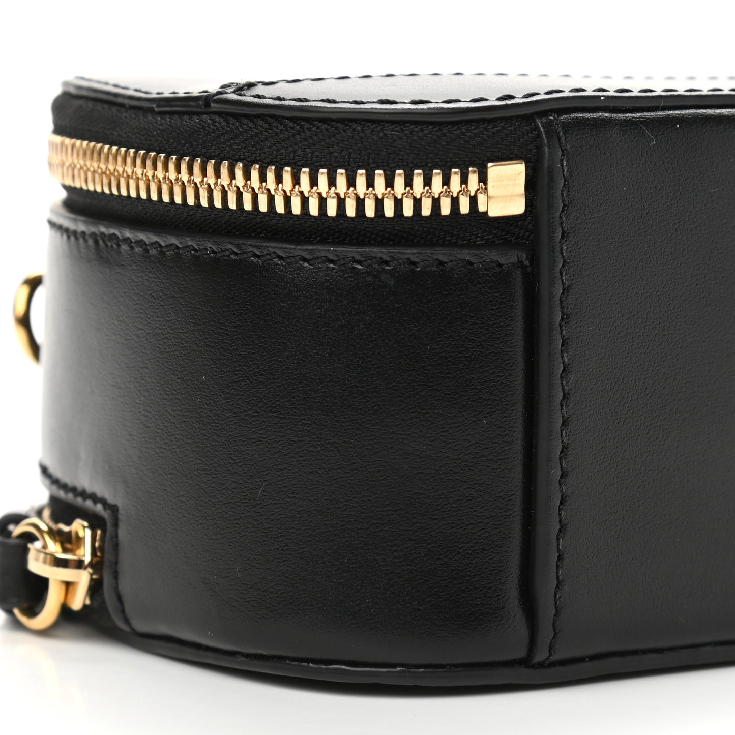 Calfskin Mini C Vanity Bag Black