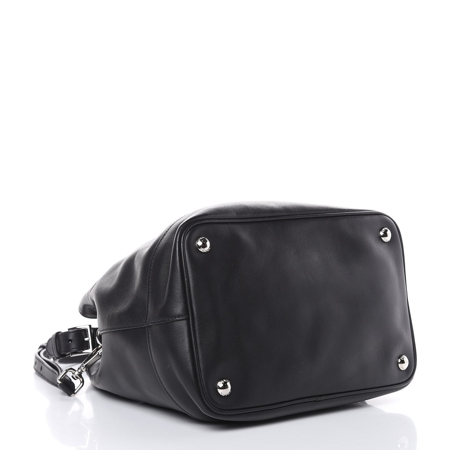 City Calf Sport Bucket Bag Black