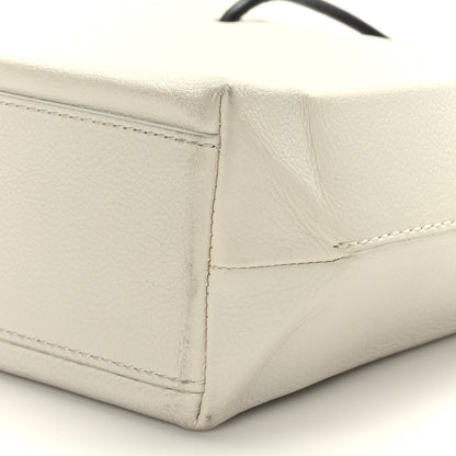 Balenciaga Calfskin Logo Small Shopping Tote White 9 of 9