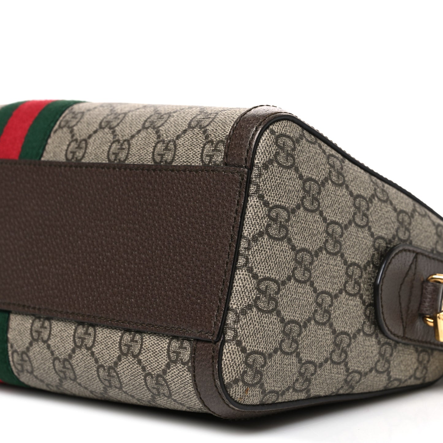 GG Supreme Monogram Web Medium Ophidia Boston Brown
