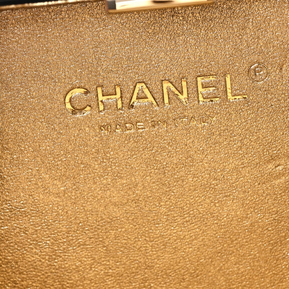 Chanel Plexiglass Perfume Bottle Clutch Black Gold 6 of 12