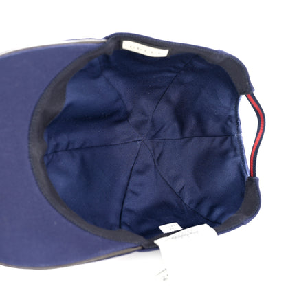 Gucci Cotton Web Baseball Hat M Navy 7 of 9