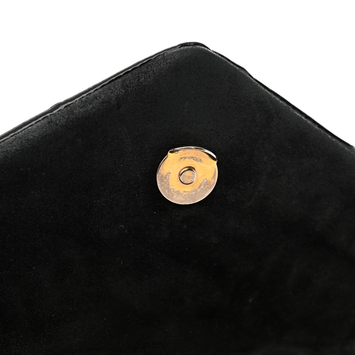 Patent Y Quilted Monogram Small Loulou Chain Satchel Black