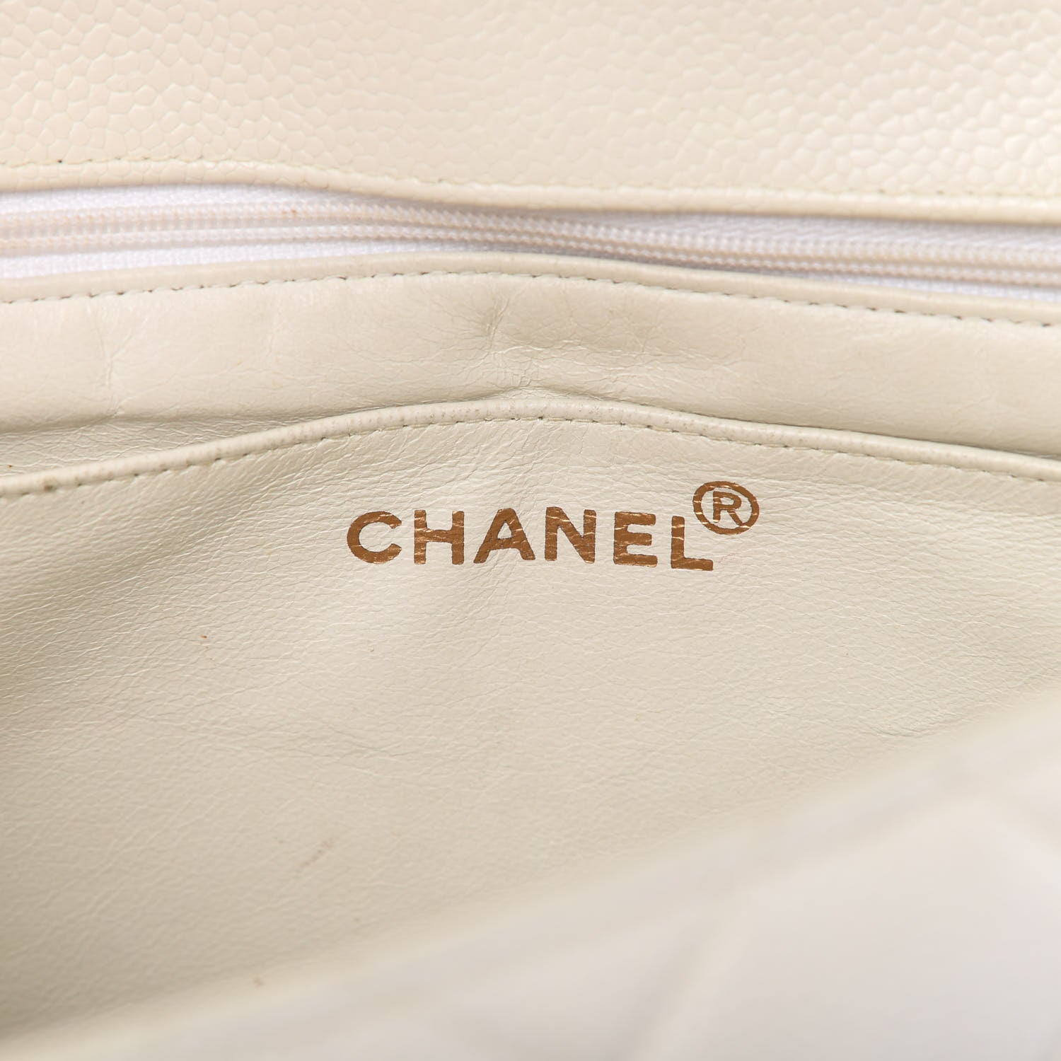 Chanel Caviar Quilted Small Flap White 8 of 15