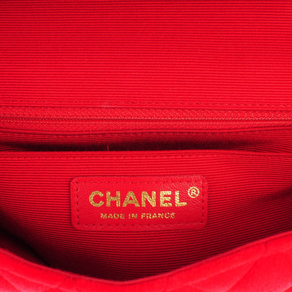 Chanel Velvet Quilted Mini Rectangular Flap Red 6 of 7