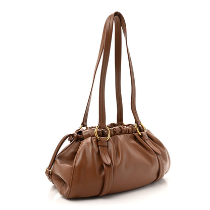 Miu Miu Nappa Joie Shoulder Bag Cognac 3 of 9