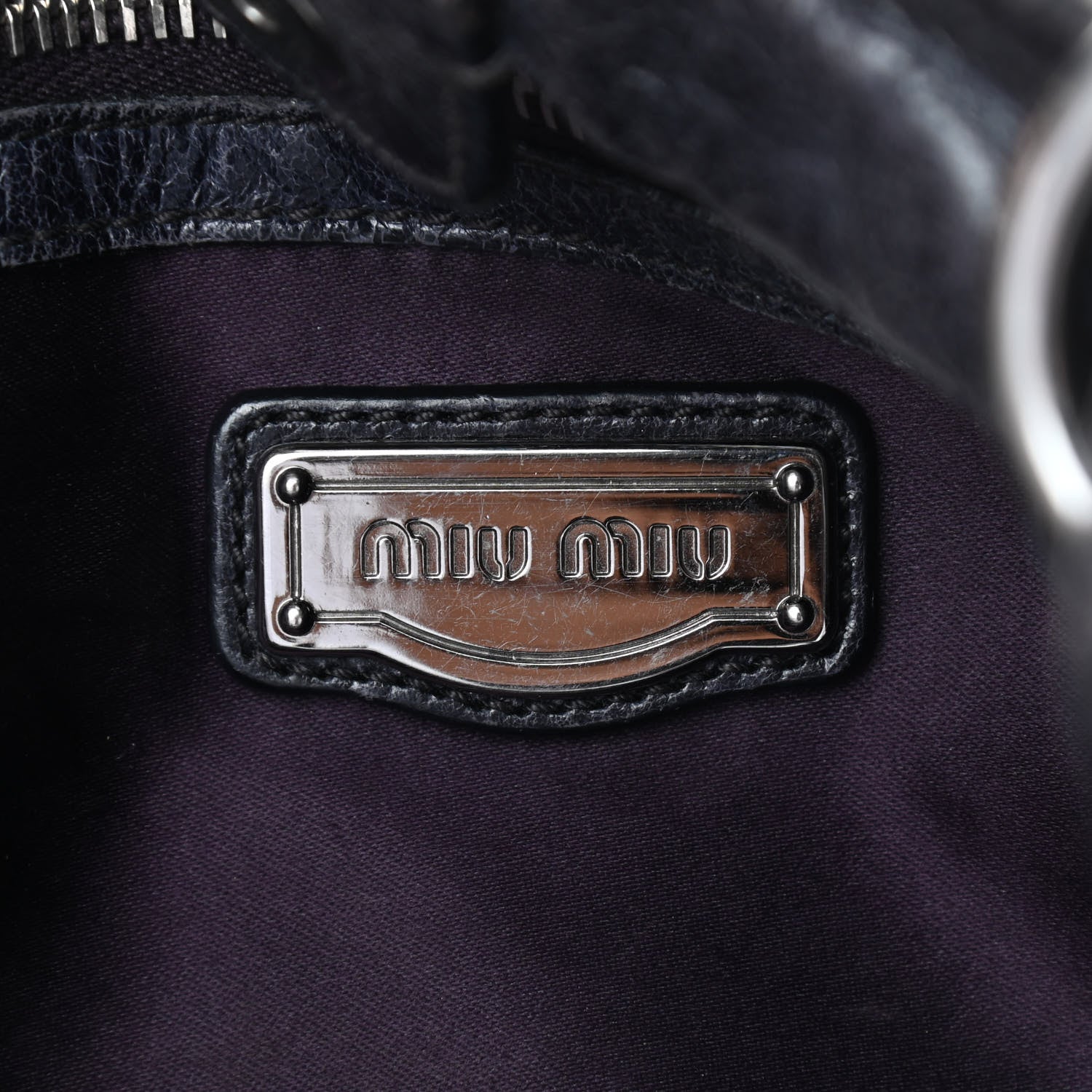Miu Miu Nappa Matelasse Tote Black 5 of 10